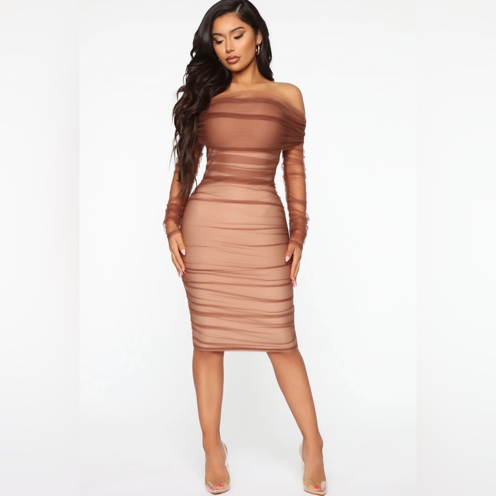 Fashion Nova Midi Bandage Dress